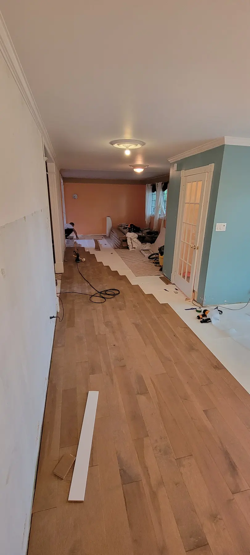 Interior renovation at Saint-Eustache