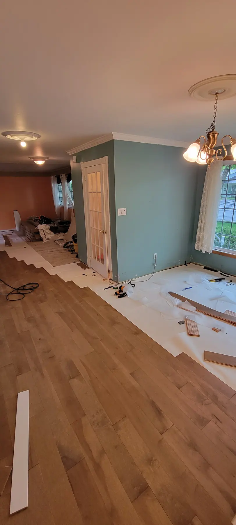 New flooring installation at Saint-Eustache